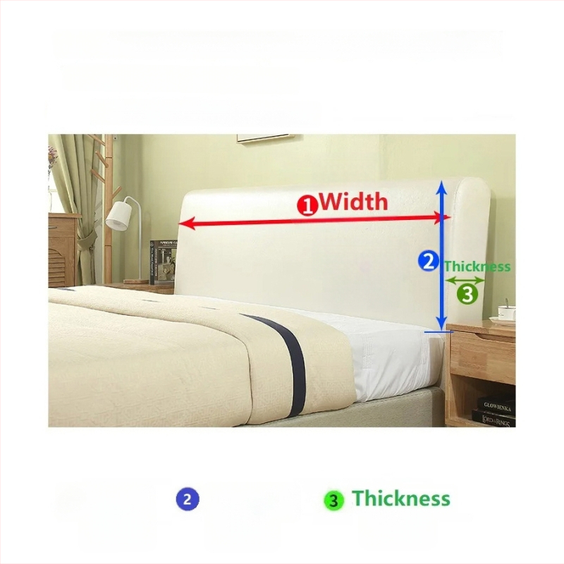 Покривка за главата на леглото Lazy Worm — велур с ефект облак, противохлъзгаща се еластична лента, прахоозащитна облегалка, модерен минималистичен стил, персонализируема