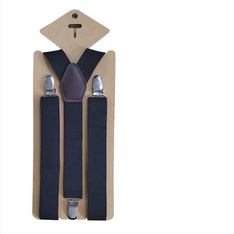 Bretele unisex cu 3 clips, reglabile, cross-back, elastice din poliester