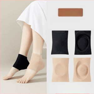 Papēža plaisu aizsargs — mīksta silikona kokvilnas papēža zeķe ikdienas lietošanai, zīmols Friendly (Modelis: Cits; Kurpes tips: Cits; Stils: Ikdienas atpūta; Sezona: Visas)