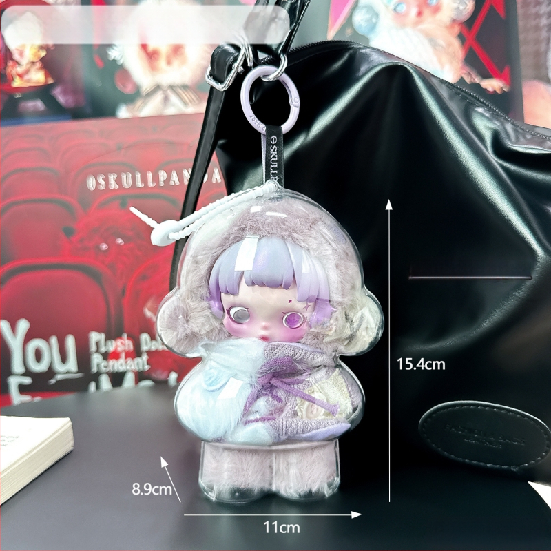 Skullpanda trešās paaudzes aizsargkaste priekš Bubble Mart, akrils, japāņu stils, Jimujia