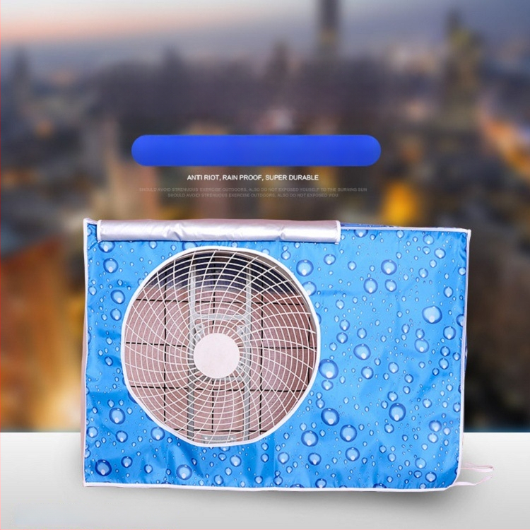 Orinės kondicionieriaus išorinės vieneto gaubtas, poliesterio audinys, 50% sudėtis, modernus minimalistinis stilius, dulkių apsauga, atsparus vandeniui ir saulės spindulių apsauga