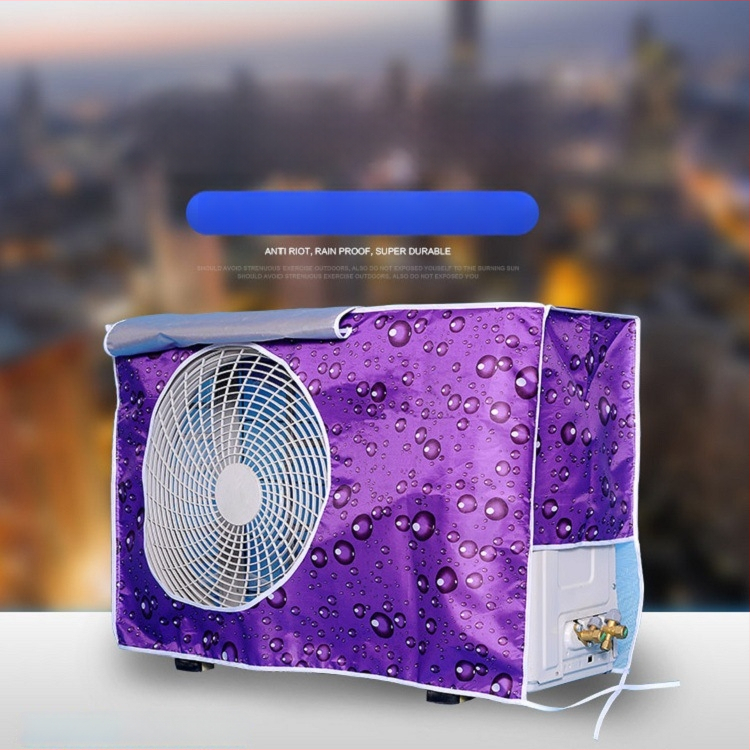 Orinės kondicionieriaus išorinės vieneto gaubtas, poliesterio audinys, 50% sudėtis, modernus minimalistinis stilius, dulkių apsauga, atsparus vandeniui ir saulės spindulių apsauga