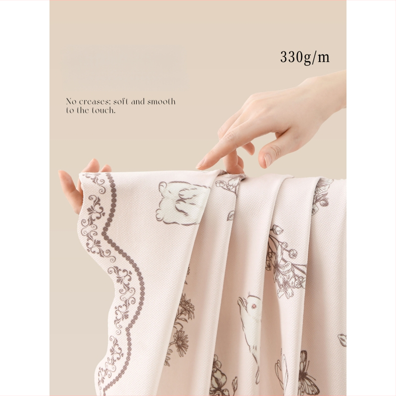 Naktinės spintelės ir lovos krašto uždangalas, senovinio pastoralinio stiliaus, dulkių nepraleidžiantis dekoratyvinis audinys, poliesterio pluoštas, tinkamas svetainei, miegamajam, darbo kambariui, vaikų kambariui