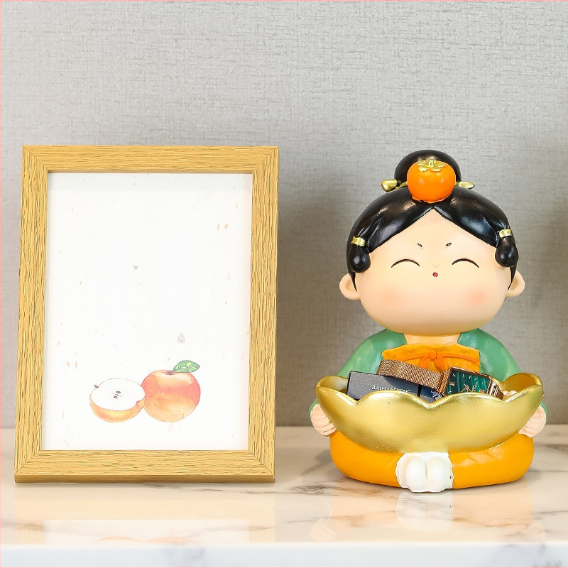 Sveķu dekoratīvs trauks atslēgām Tang dinastijas stilā ar krāsotu virsmu, Tang Yi zīmols