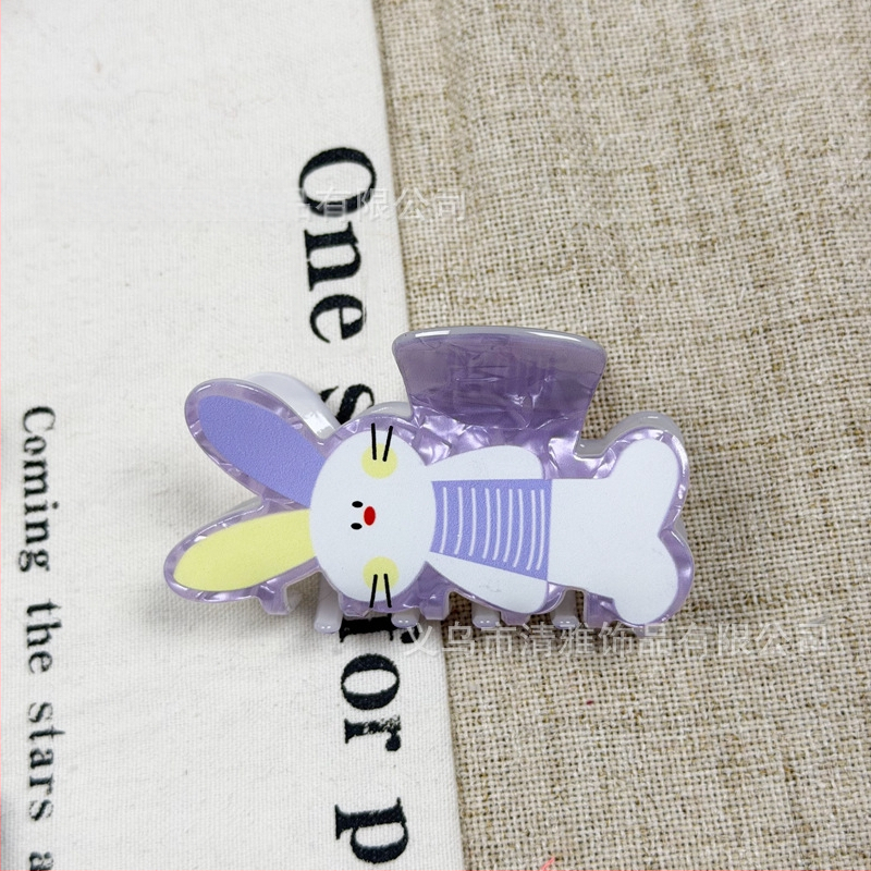 Ακρυλικό κλιπ μαλλιών με γκριπερ, παιδικό αγροτικό στυλ, φρέσκο και γλυκό, αξεσουάρ μαλλιών