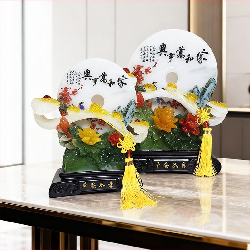 Смолена декоративна фигура в карикатурен стил – Zou Kui, подходяща за подарък за нов дом и за дневна