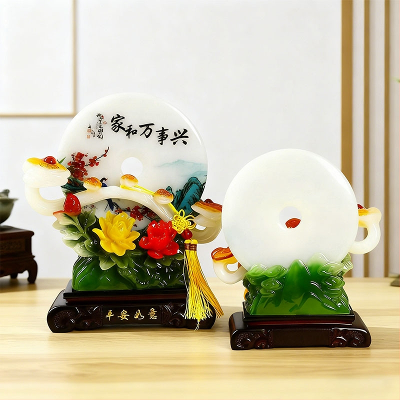 Смолена декоративна фигура в карикатурен стил – Zou Kui, подходяща за подарък за нов дом и за дневна