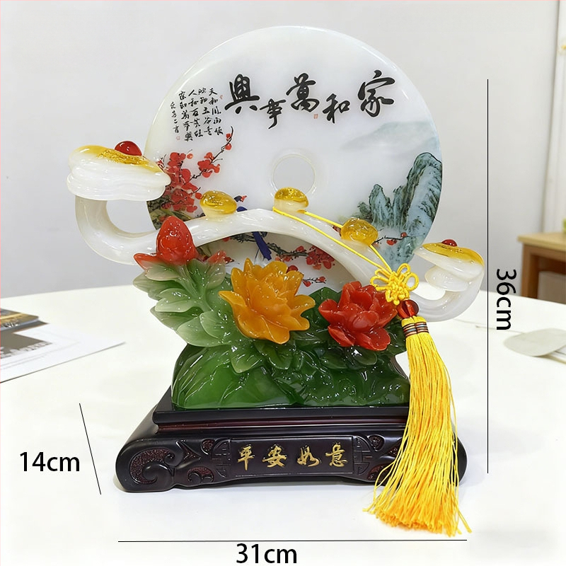 Смолена декоративна фигура в карикатурен стил – Zou Kui, подходяща за подарък за нов дом и за дневна