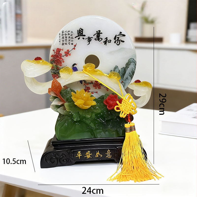 Смолена декоративна фигура в карикатурен стил – Zou Kui, подходяща за подарък за нов дом и за дневна