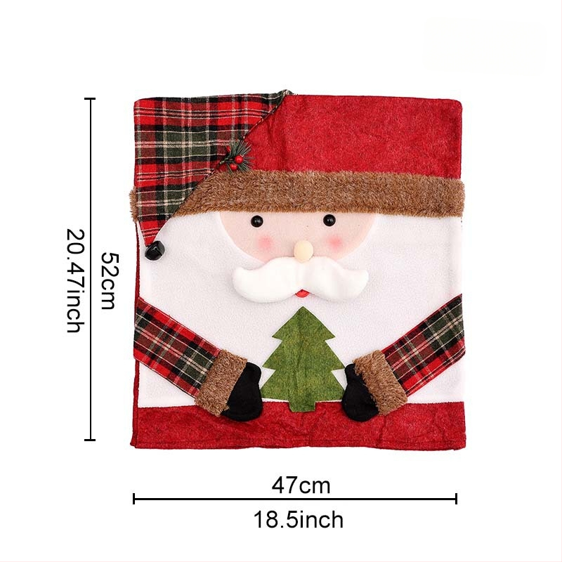 Ziemassvētku krēsla pārvalks ar zīda ziediem – universāls stils, piemērots restorāniem, bāriem un kafejnīcām