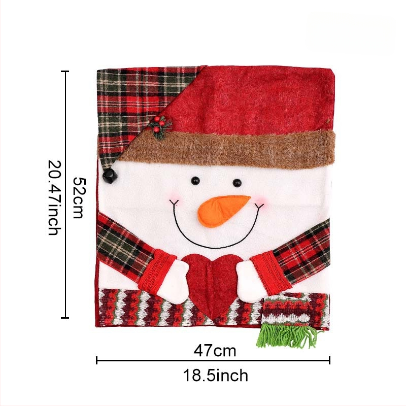 Ziemassvētku krēsla pārvalks ar zīda ziediem – universāls stils, piemērots restorāniem, bāriem un kafejnīcām