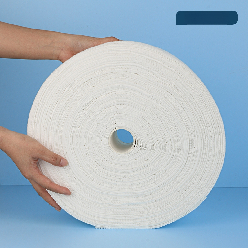 Prosop de curățare facial în rolă - 100% viscose, fibre de viscose, țesătură plată, personalizare disponibilă, conținut principal 100%