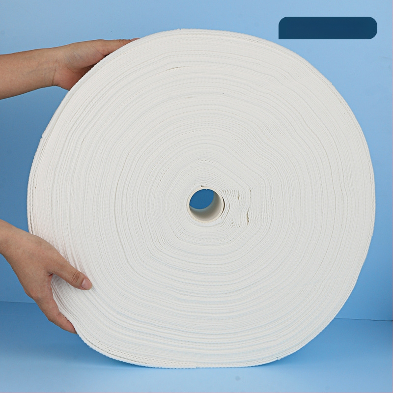 Prosop de curățare facial în rolă - 100% viscose, fibre de viscose, țesătură plată, personalizare disponibilă, conținut principal 100%