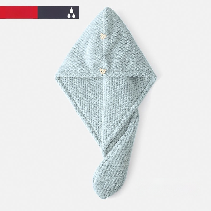 Шапка за сушене на коса от коралов флис, 150D нишка, тегло 80–99 г, пришиване и проста тъкане