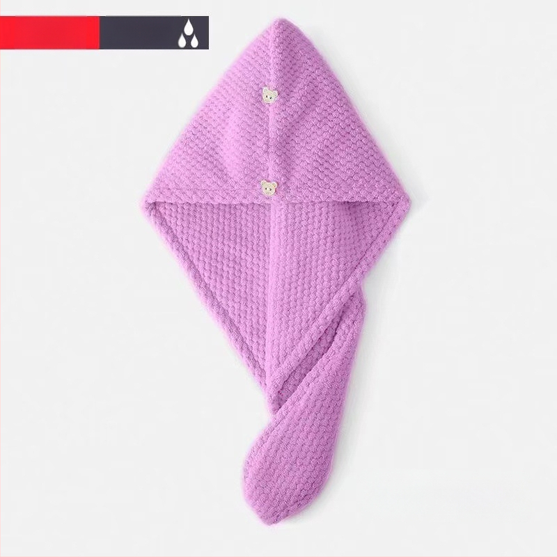 Шапка за сушене на коса от коралов флис, 150D нишка, тегло 80–99 г, пришиване и проста тъкане