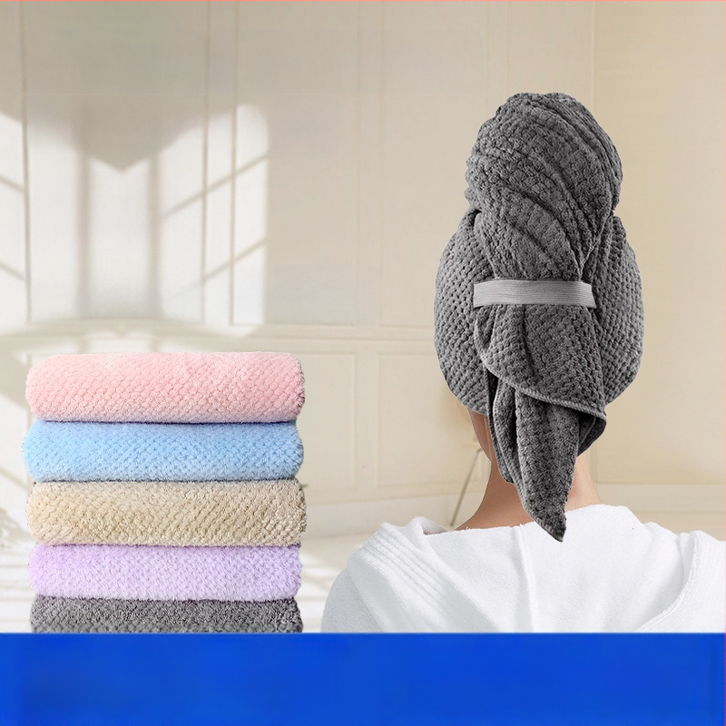 Καπέλο στεγνώματος μαλλιών από Coral Fleece, παχύ, εξαιρετικά απορροφητικό, γρήγορο στέγνωμα, 170–199 g