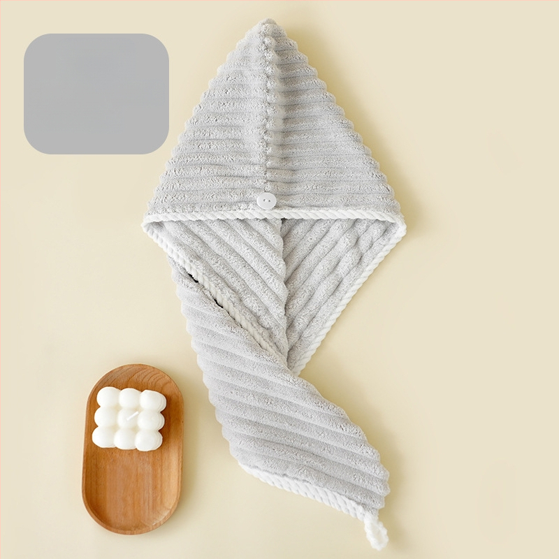 Γυναικείο καπάκι στεγνώματος μαλλιών, απορροφητικό coral fleece, 80–99 g, 150D, ραφή με περιθώριο, εξατομικευμένη επεξεργασία