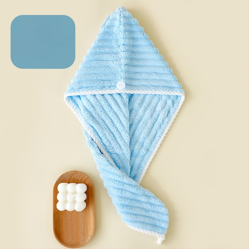 Γυναικείο καπάκι στεγνώματος μαλλιών, απορροφητικό coral fleece, 80–99 g, 150D, ραφή με περιθώριο, εξατομικευμένη επεξεργασία