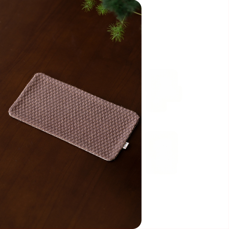 Σετ αξεσουάρ τελετής τσαγιού — ύφασμα από βαμβακι-λινό με φυτική βαφή, εκτύπωση λογότυπου, ρετρό στυλ, Νέο κινεζικό στυλ