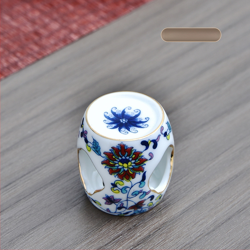 Κεραμικά αξεσουάρ για τελετή τσαγιού – στηριγμα καπακιού τσαγιέρας και σουβέρ φλυτζανιού, καταγωγή Κουαντζού, Καλοκαίρι 2021, Νέος κινέζικος στυλ, βάρος 0.1