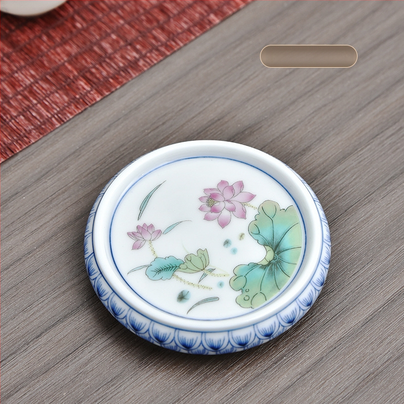 Κεραμικά αξεσουάρ για τελετή τσαγιού – στηριγμα καπακιού τσαγιέρας και σουβέρ φλυτζανιού, καταγωγή Κουαντζού, Καλοκαίρι 2021, Νέος κινέζικος στυλ, βάρος 0.1