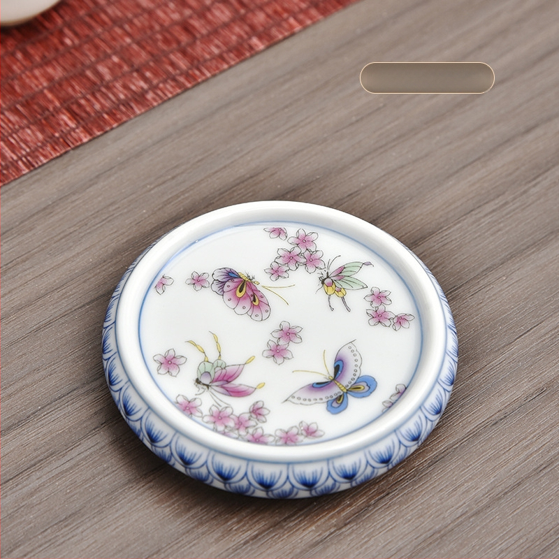 Κεραμικά αξεσουάρ για τελετή τσαγιού – στηριγμα καπακιού τσαγιέρας και σουβέρ φλυτζανιού, καταγωγή Κουαντζού, Καλοκαίρι 2021, Νέος κινέζικος στυλ, βάρος 0.1