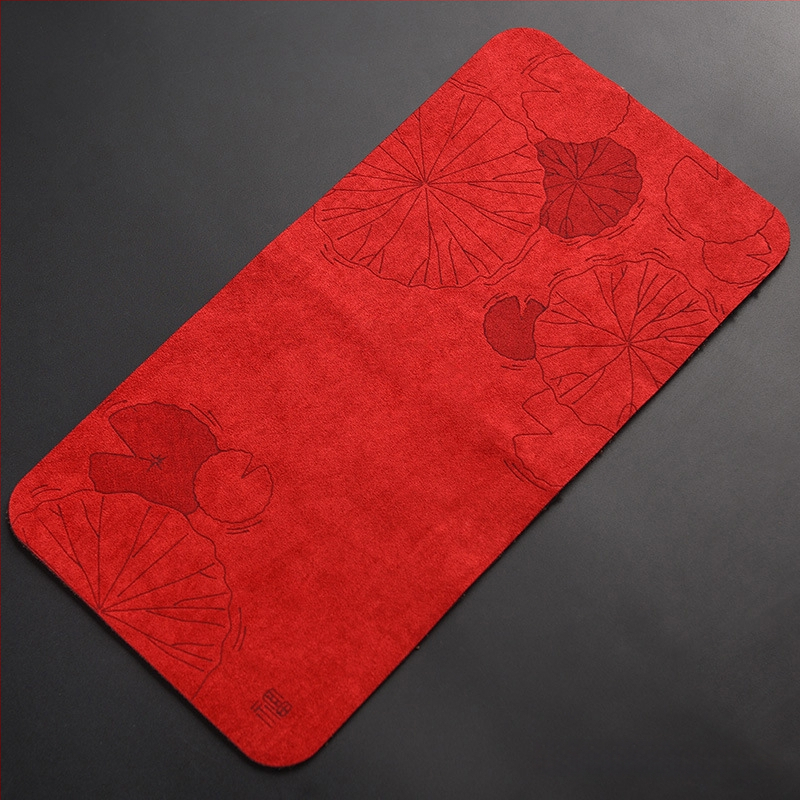 Υφασμάτινο πατάκι τσαγιού με εκτυπωμένο λογότυπο, συσκευασία σε σακούλα OPP