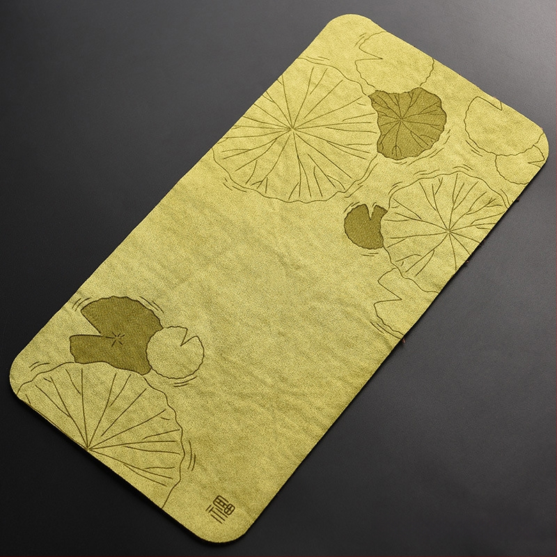 Υφασμάτινο πατάκι τσαγιού με εκτυπωμένο λογότυπο, συσκευασία σε σακούλα OPP