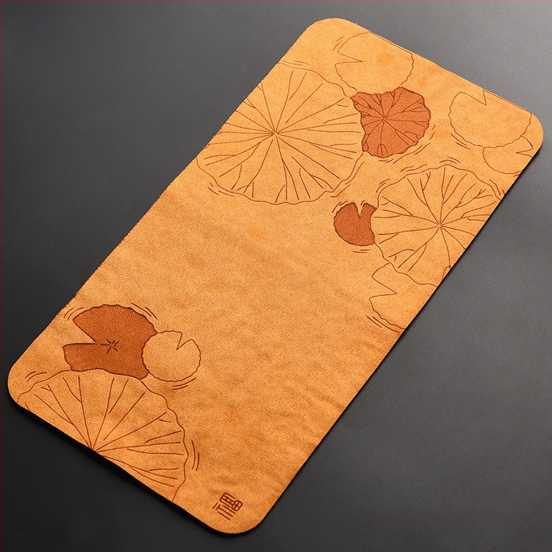 Υφασμάτινο πατάκι τσαγιού με εκτυπωμένο λογότυπο, συσκευασία σε σακούλα OPP