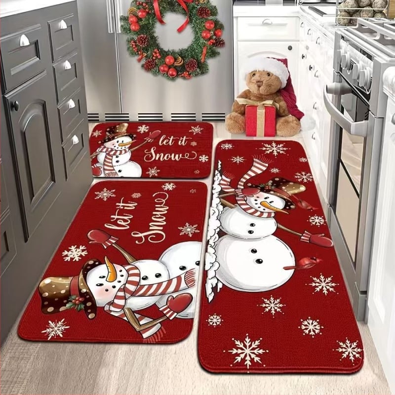 Кухненска подложка за пода — абсорбираща масло, квадратна, абстрактен принт, полиестер, персонализираема