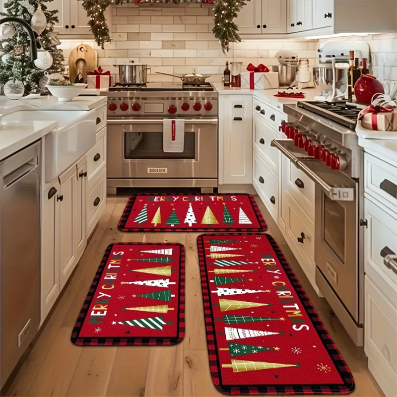 Кухненска подложка за пода — абсорбираща масло, квадратна, абстрактен принт, полиестер, персонализираема