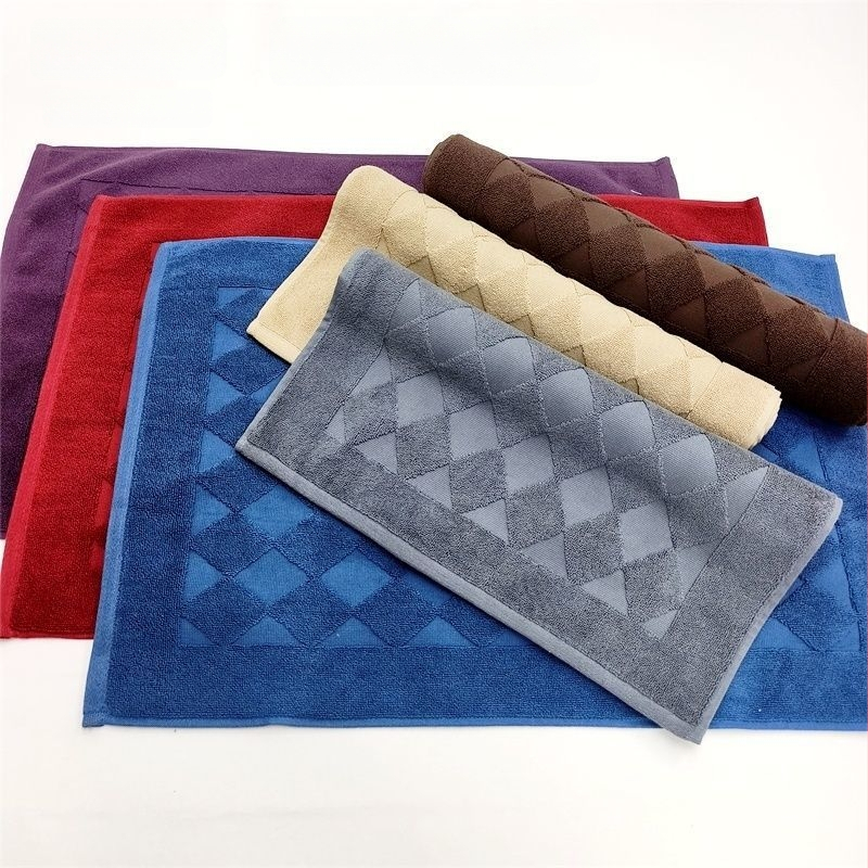 Kokvilnas vannas istabas paklājs uz grīdas, pretslīdēšanas, absorbējošs, biezināts, viesnīcām un viesu mājām