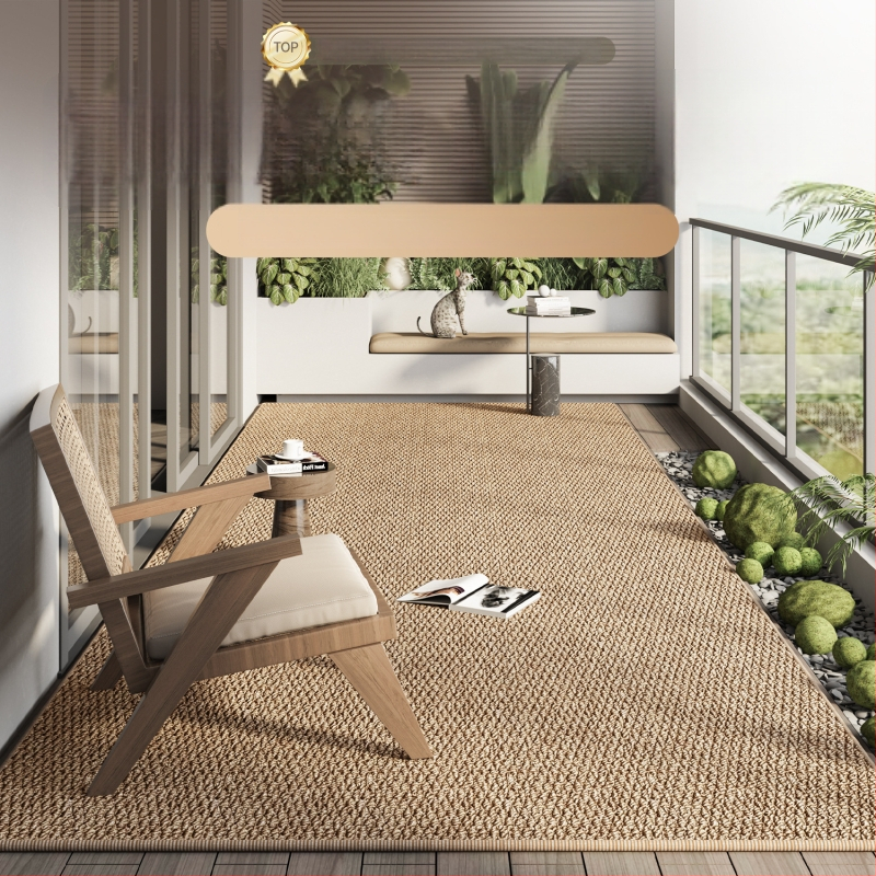 Мат за крака от изкуствен сайзал — противохлъзгаща повърхност, водопоглъщащ, четирисезонен за спалня, всекидневна и балкон