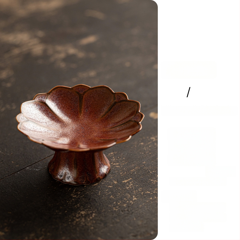 Порцеланова чиния за плодове, луксозен дзен стил и ретро дух, марка Wuxi Tang, пускана през 2024 г.