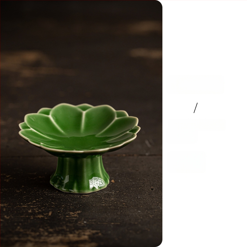 Порцеланова чиния за плодове, луксозен дзен стил и ретро дух, марка Wuxi Tang, пускана през 2024 г.