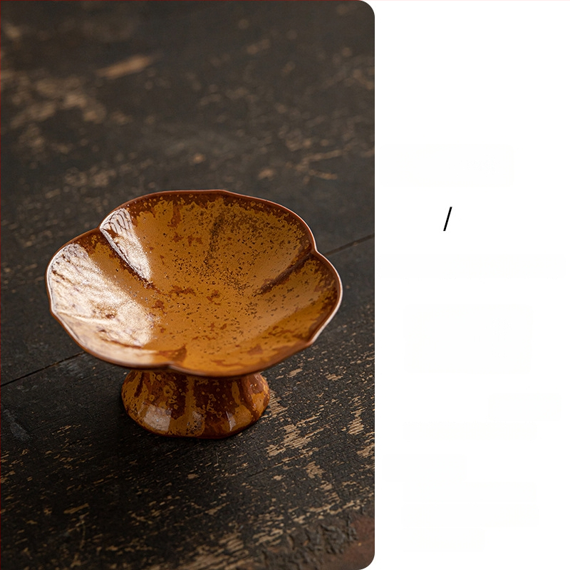 Порцеланова чиния за плодове, луксозен дзен стил и ретро дух, марка Wuxi Tang, пускана през 2024 г.