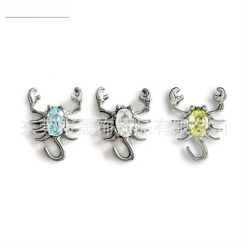 Skorpionu auss studij ar cirkoniju iekšējā vītnes, G23 titāns, ģeometrisks dizains, universāls