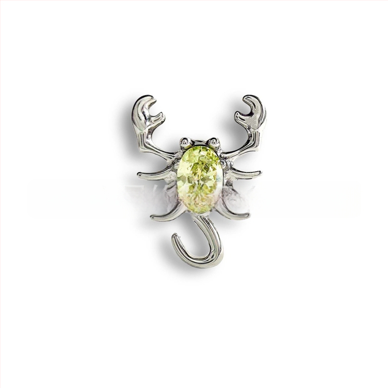 Skorpionu auss studij ar cirkoniju iekšējā vītnes, G23 titāns, ģeometrisks dizains, universāls