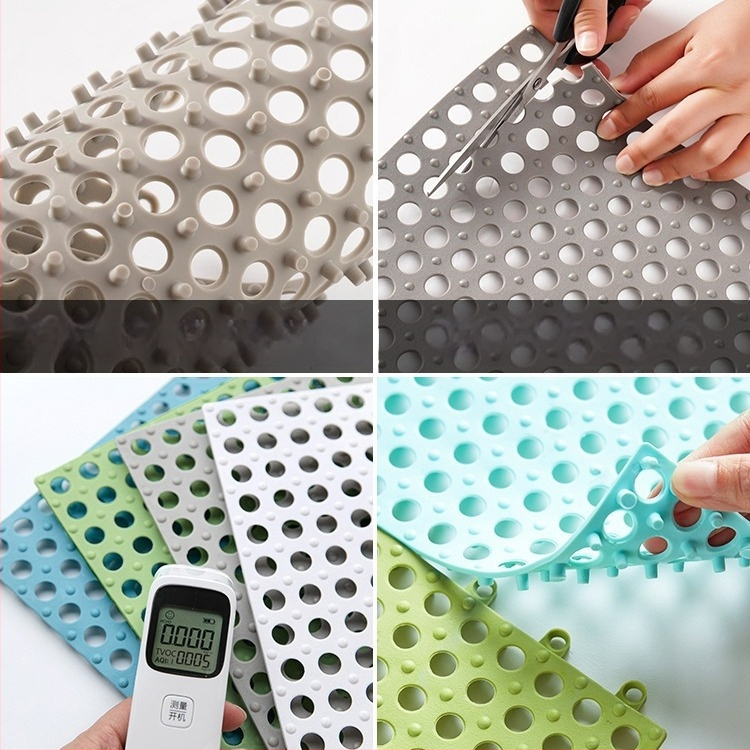 Nordiska stila vannas istabas pretizlīdēšanas paklājiņš, griezamam dušas paklājiņam, plastmasas, pielāgojams