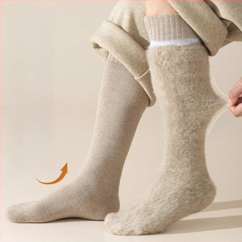 Vīriešu calf garuma zeķes, akrila šķiedra, vienadā adījums, 200 adatu, vienkrāsainas