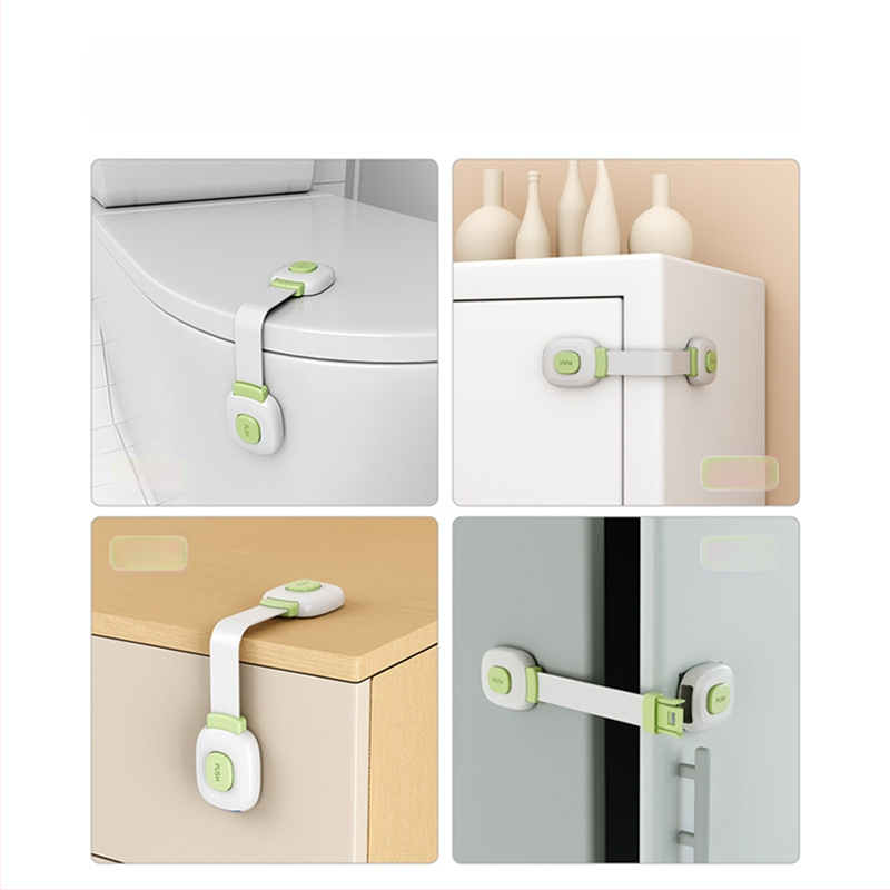 A tipa aizvērējs durvīm un atvilktnēm, modelis yx-drawer latch, materiāls ABS/PVC, dubultā aizvēršanas dizains