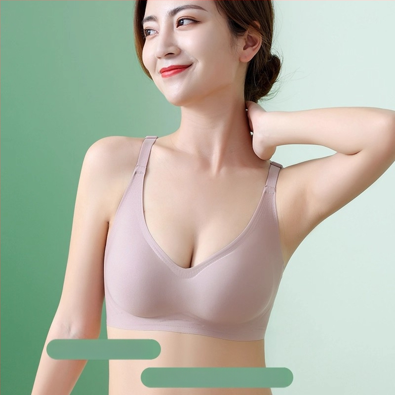 Σουτιέν χωρίς ραφές για γυναίκες με μικρό στήθος, λεπτό, αντι-πτώσης, μαλακή στήριξη, 3/4 κύπελλο, φόρμα θήκης: επάνω λεπτό, κάτω παχύτερο, σταθερά ρυθμιζόμενες τιράντες, πίσω διπλό κούμπωμα, νάιλον