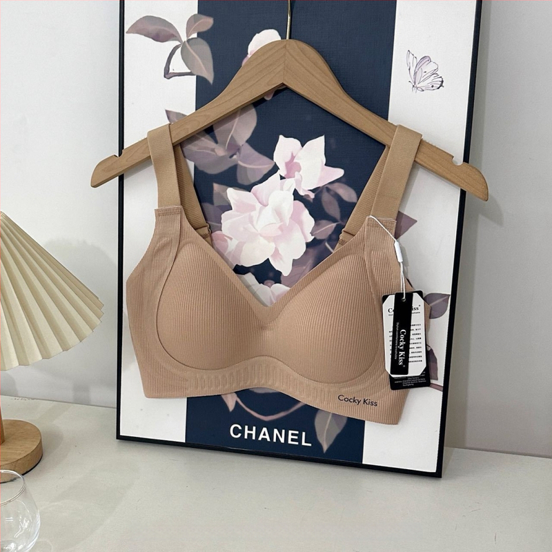 Bezšuvju Pilates push-up krūšturis, bezvadu, mīksta atbalsta, plāna veidota kauss