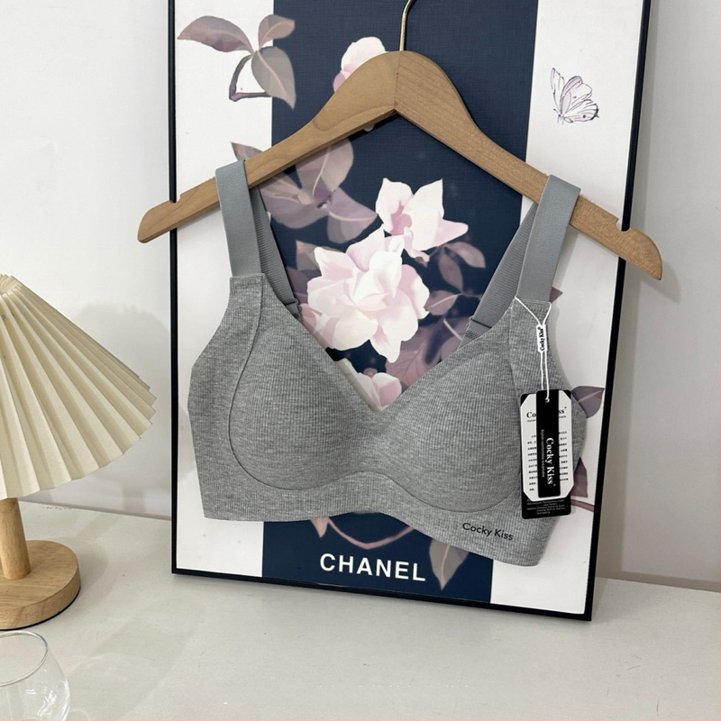 Bezšuvju Pilates push-up krūšturis, bezvadu, mīksta atbalsta, plāna veidota kauss