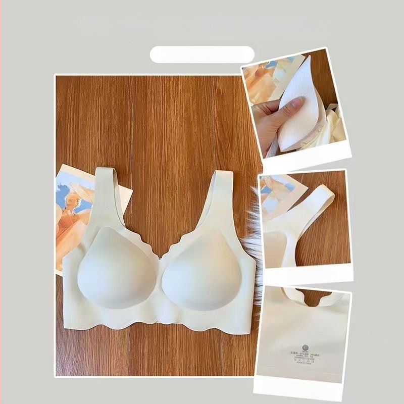 Xian Jin Honey női melltartó nylonból, lélegző, seamless dizájn, push-up kis mellhez, vékony formázó kosár, 3/4 kosár, fémrúd nélkül, fix dupla vállpánt, fő anyag 70–80% nylon, bélés Spandex 30–50%, vizuálisan csökkenti a nagy kebleket