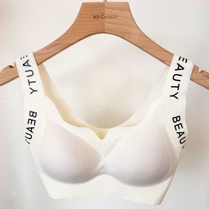 Bezšuvju krūšturis vestes stilā, ar noņemamām kupām, bez kostām, sānu atbalsts krūtīm