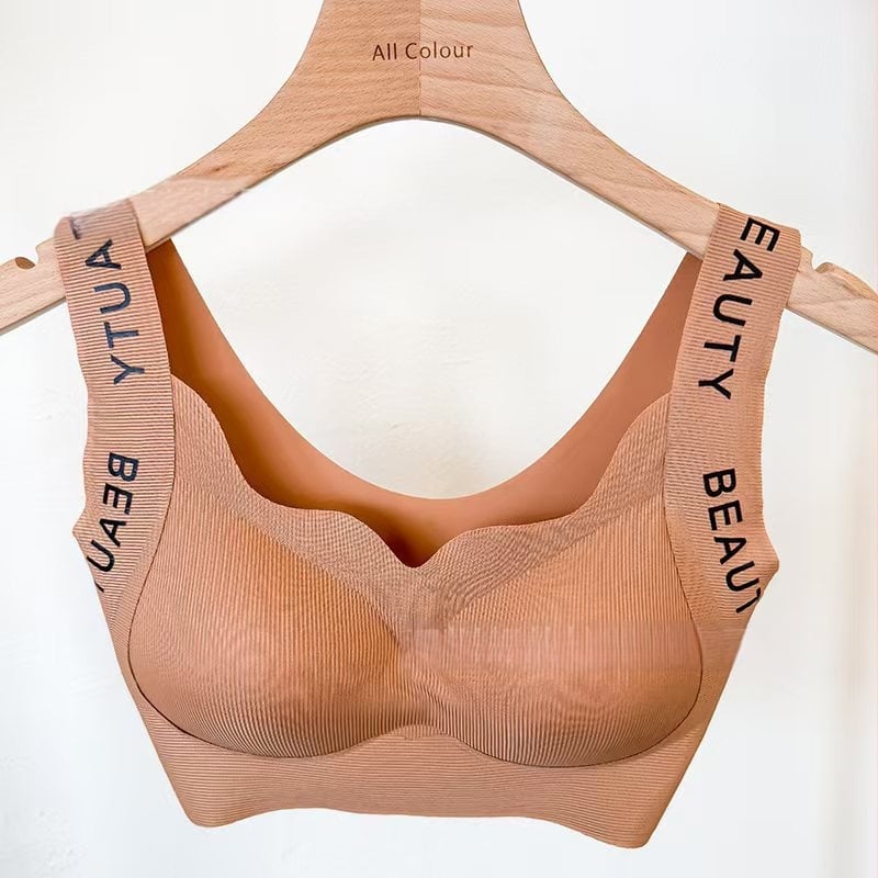 Bezšuvju krūšturis vestes stilā, ar noņemamām kupām, bez kostām, sānu atbalsts krūtīm