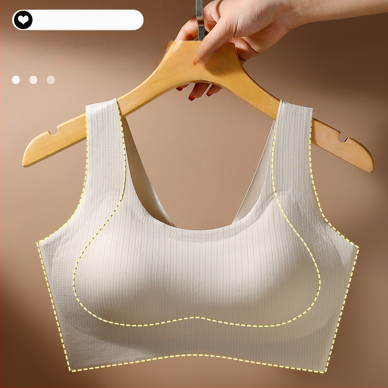 Bezšuvju sieviešu sporta krūšturis, pieguļošs mazam krūtim, regulējams pacēlums, muguras atbalsts, elpojošs neilona audums