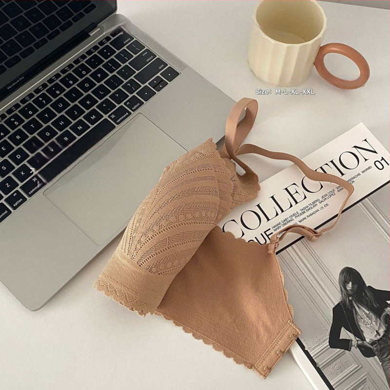 Franču mežģīņu push-up krūšturis mazam krūtīm, 3/4 kauss, plānas formētas kupas, galvenais materiāls neilons, odere spandex, fiksētas dubultās siksnas