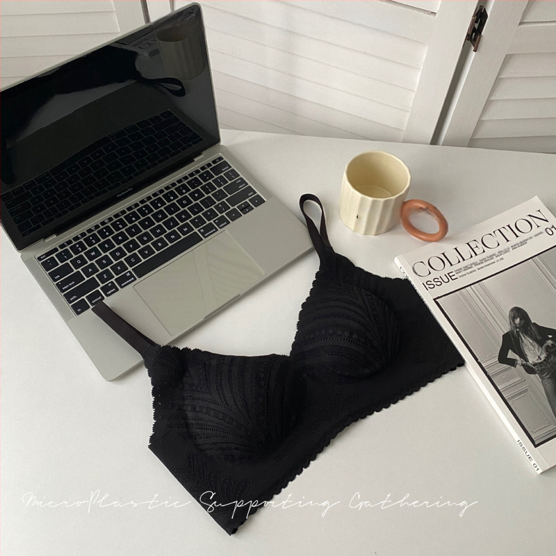 Franču mežģīņu push-up krūšturis mazam krūtīm, 3/4 kauss, plānas formētas kupas, galvenais materiāls neilons, odere spandex, fiksētas dubultās siksnas